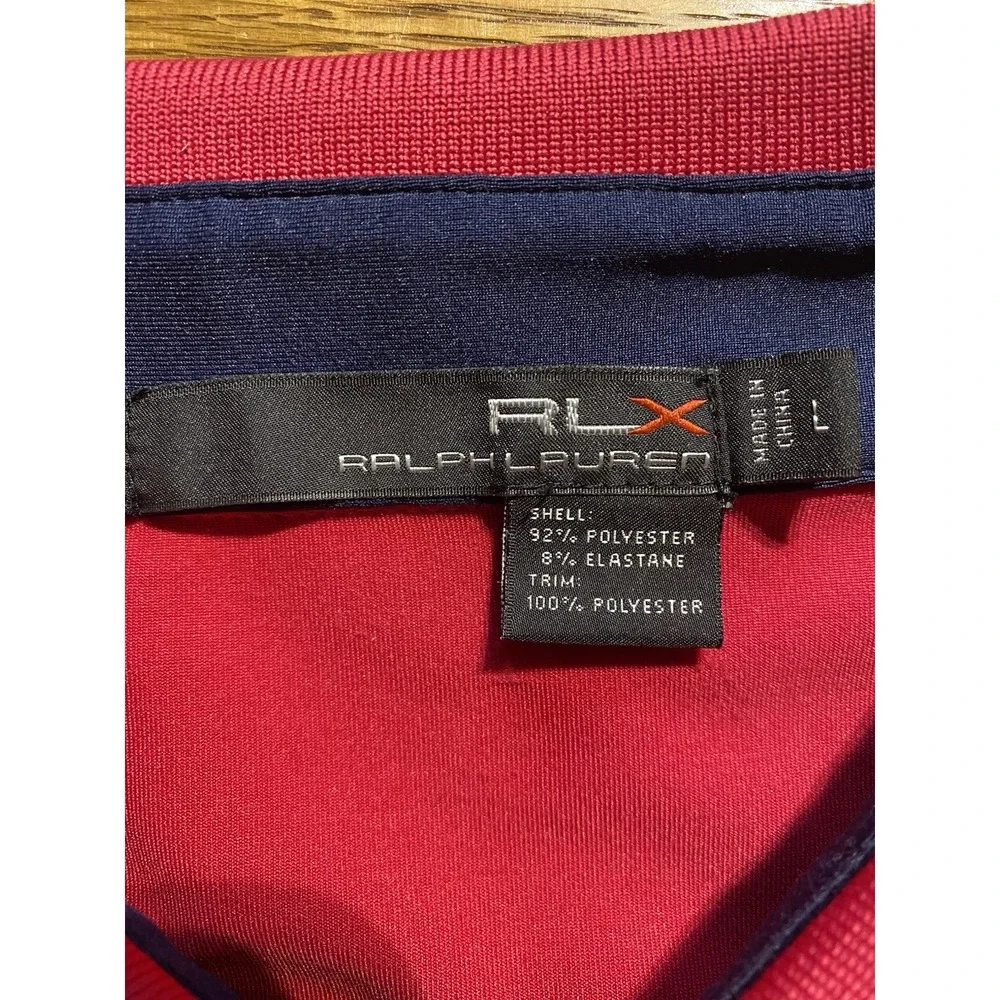 Ralph Lauren Polo Shirt Men's L‎ Pink RLX Golf Lightweight Stretch Performance